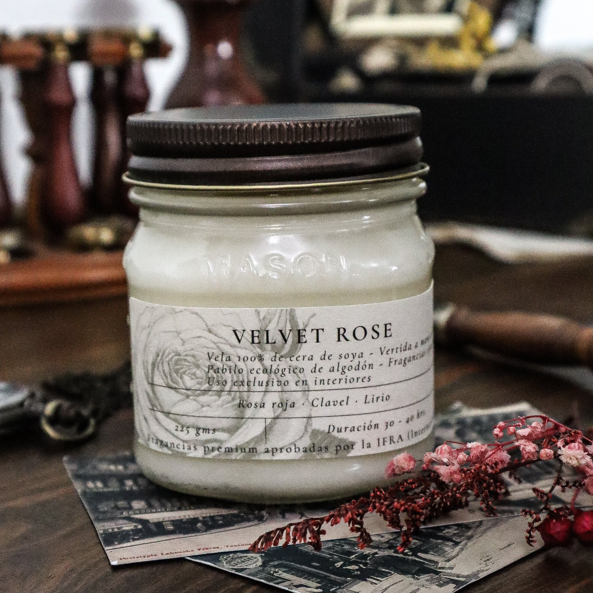 Velas de soya 8 oz.